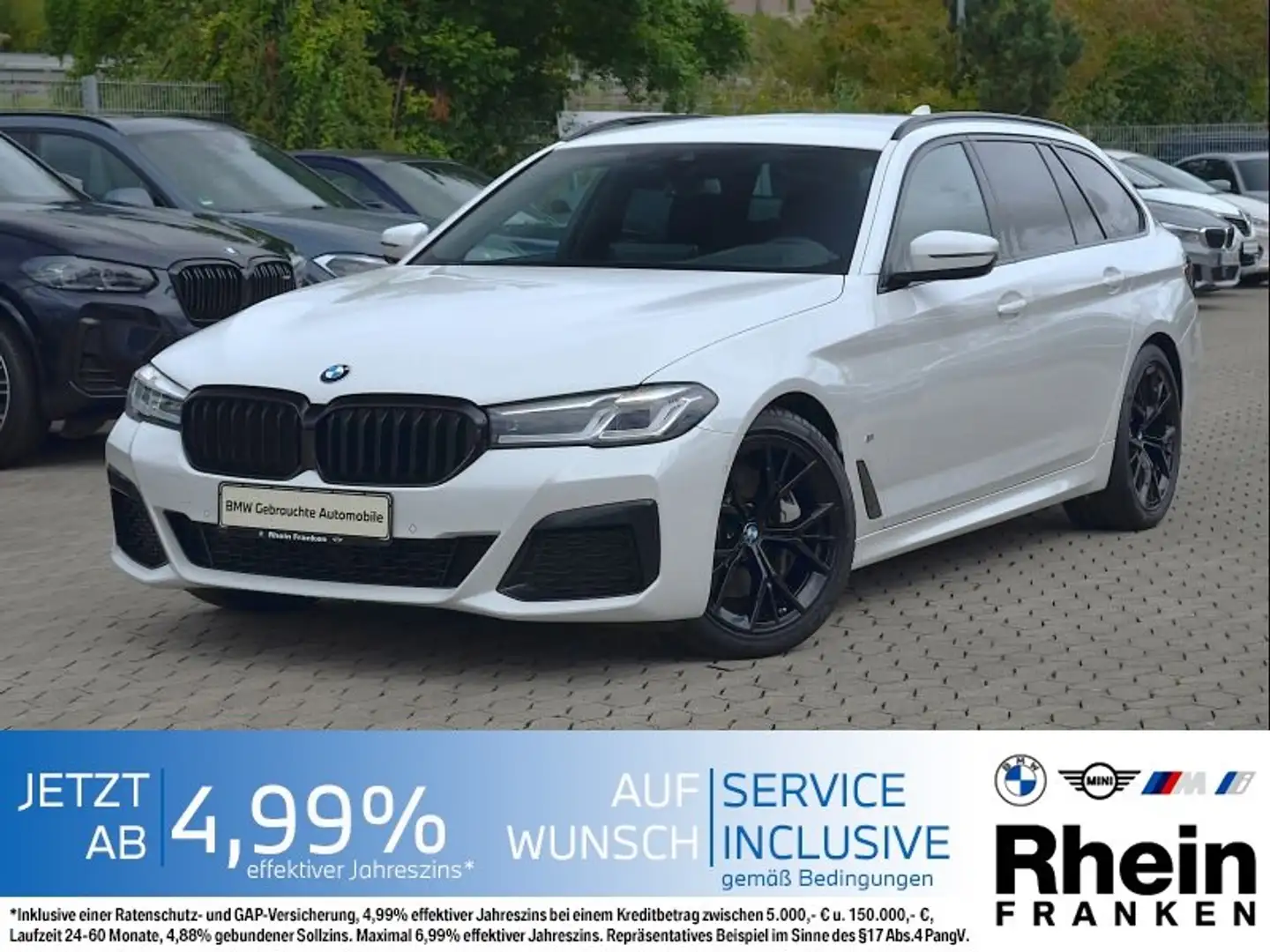 BMW 530 d xDrive Touring M Sport LiveCptPro.AHK.HuD Blanc - 1