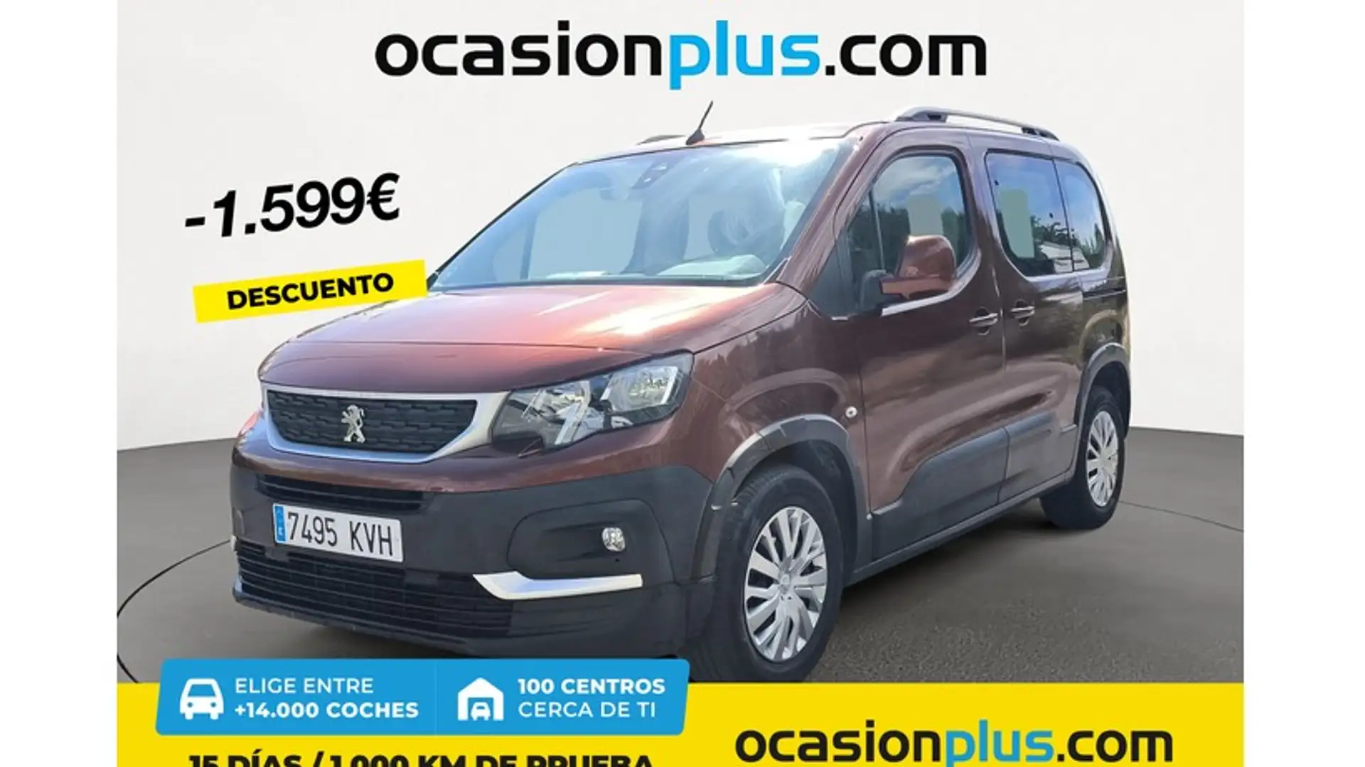 Peugeot Rifter 1.5BlueHDi S&S Standard Active 100 Brun - 1