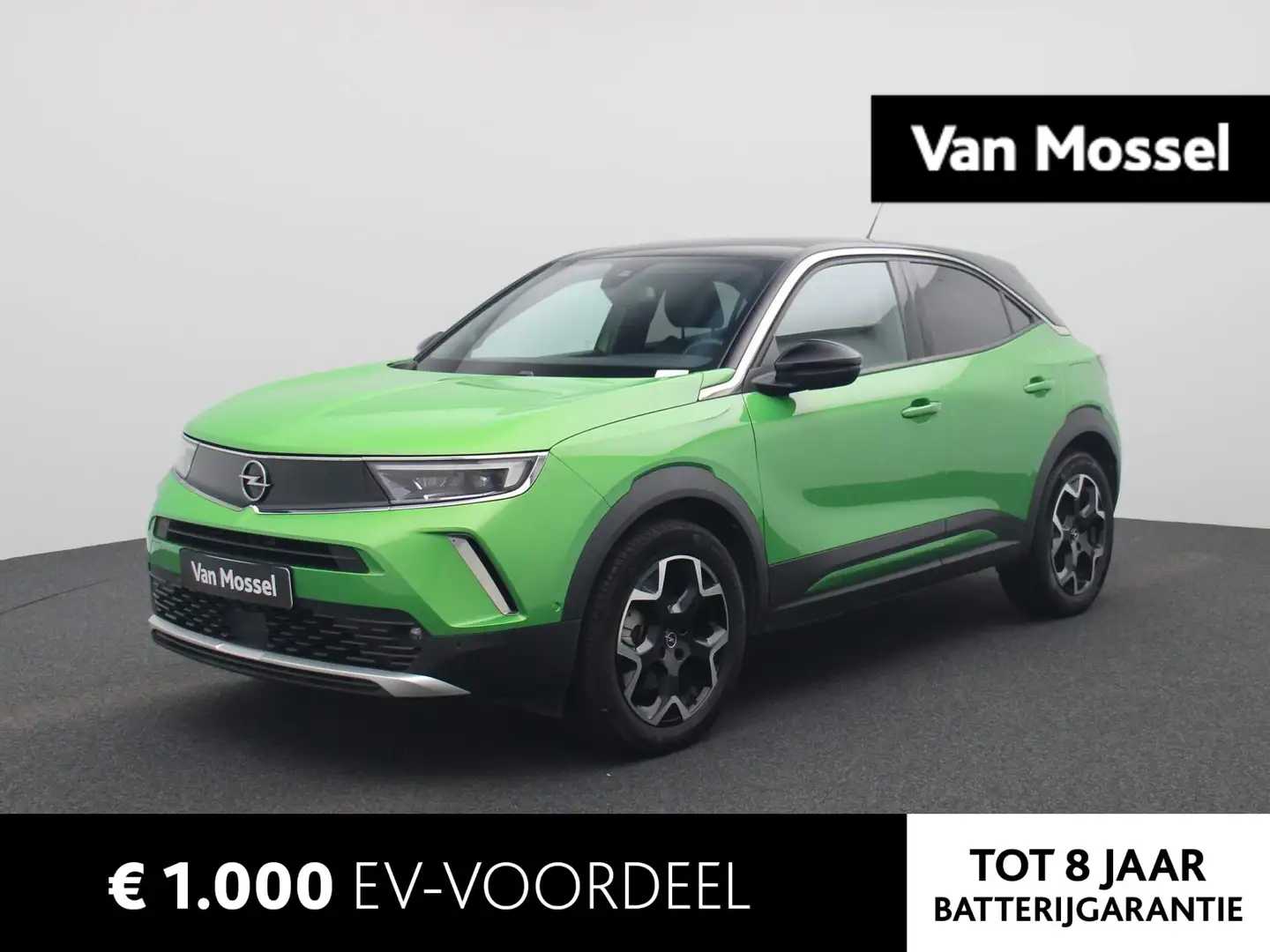 Opel Mokka-E Ultimate 50-kWh 136PK | Navigatie | 360 Camera | H Groen - 1