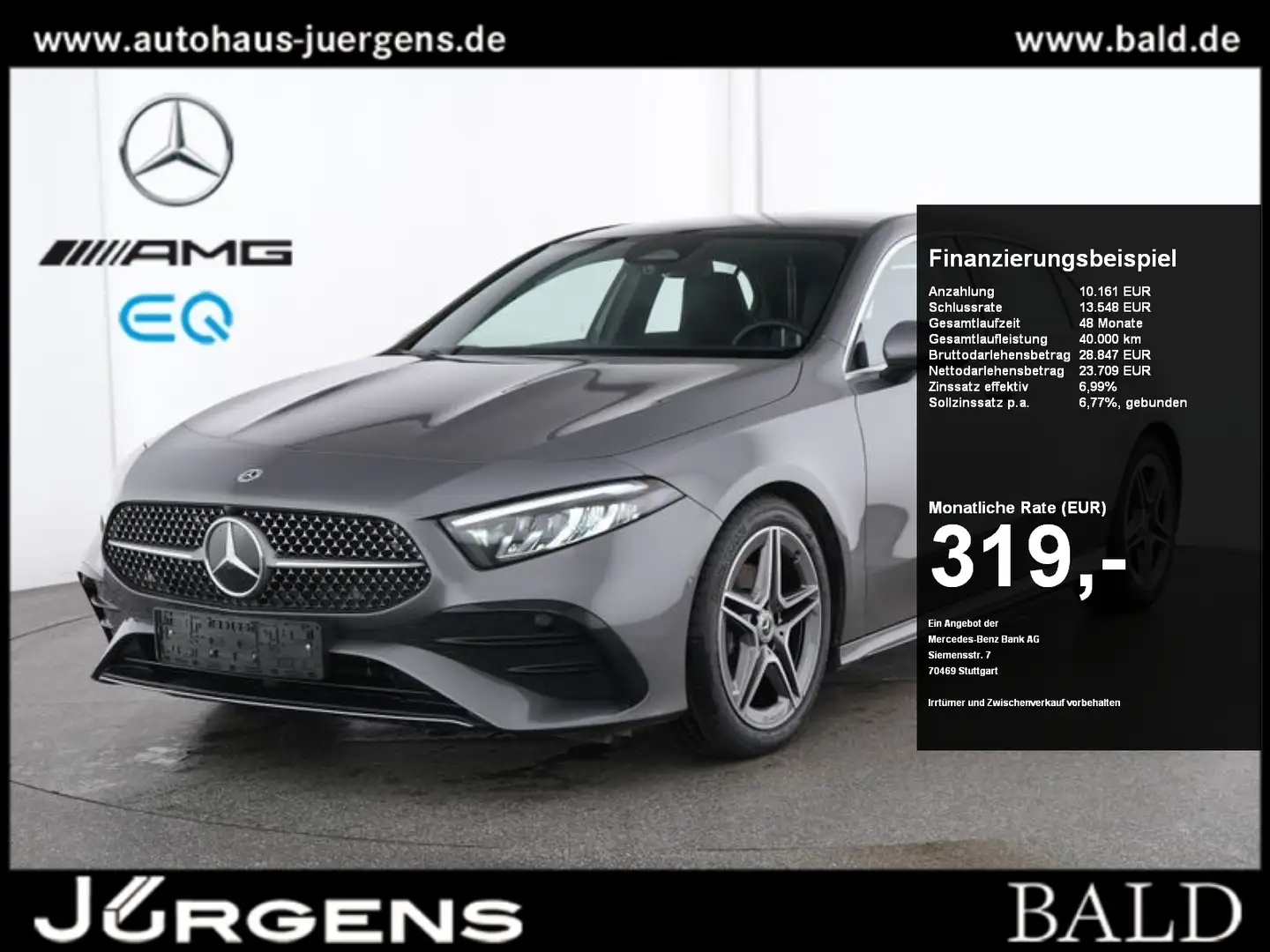Mercedes-Benz A 200 AMG-Sport/LED/Kamera/Pano/Keyl/Winter/18" Grau - 1