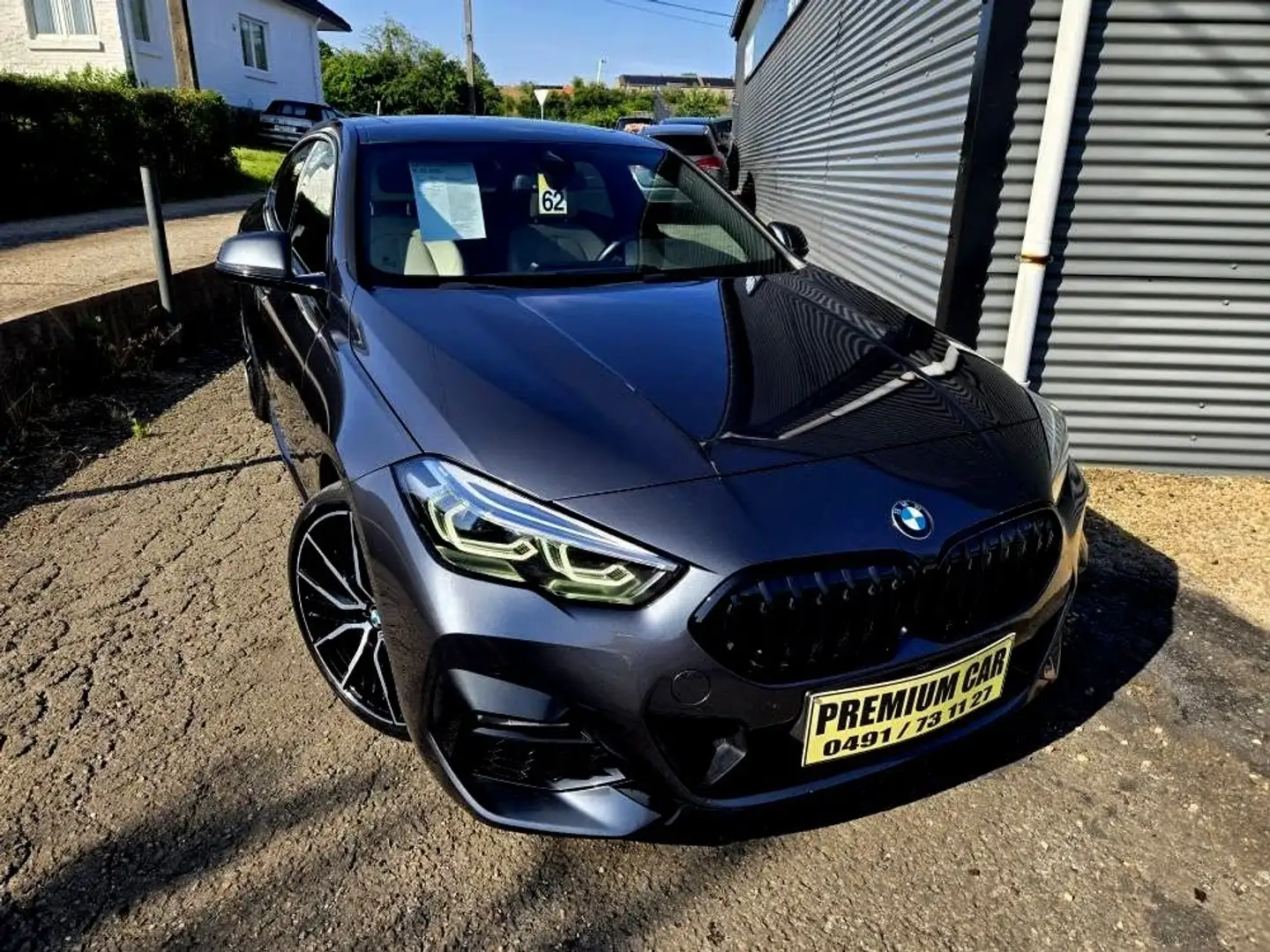 BMW 218 Gran Coupé dA TOIT OUVRANT PACK M Gris - 2