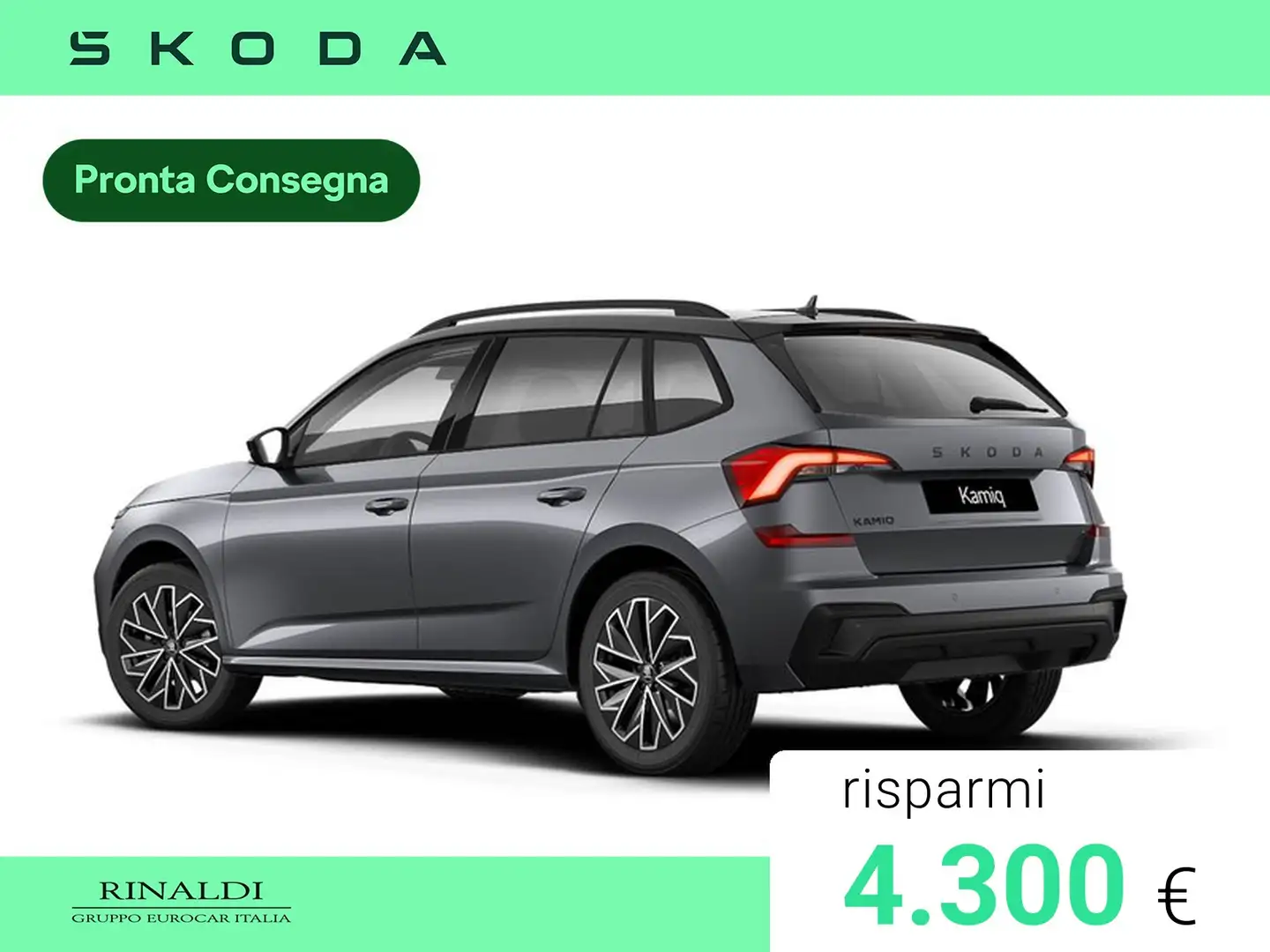 Skoda Kamiq 1.0 tsi 130 edition 95cv Grigio - 2