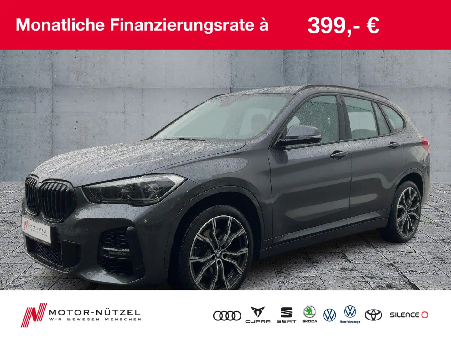 BMW X1 xDrive25i M SPORT LED+NAV+ACC+AHK+HuD+SHZ+RFK Grau - 1