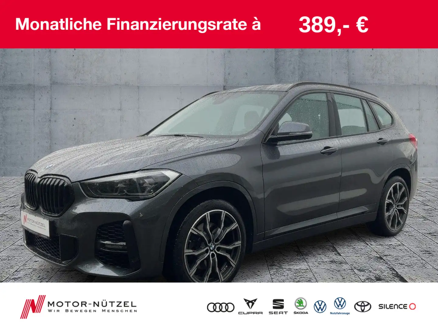 BMW X1 xDrive25i M SPORT LED+NAV+ACC+AHK+HuD+SHZ+RFK Gris - 1