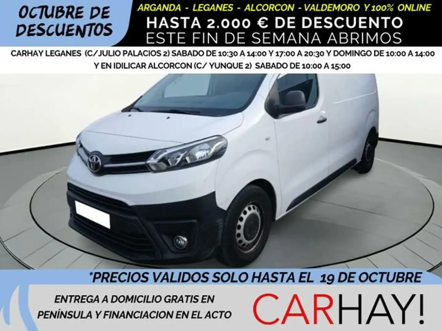 Toyota Proace FURGÓN 1.5D 100CV GX 1PL 2PT L1 Blanc - 1
