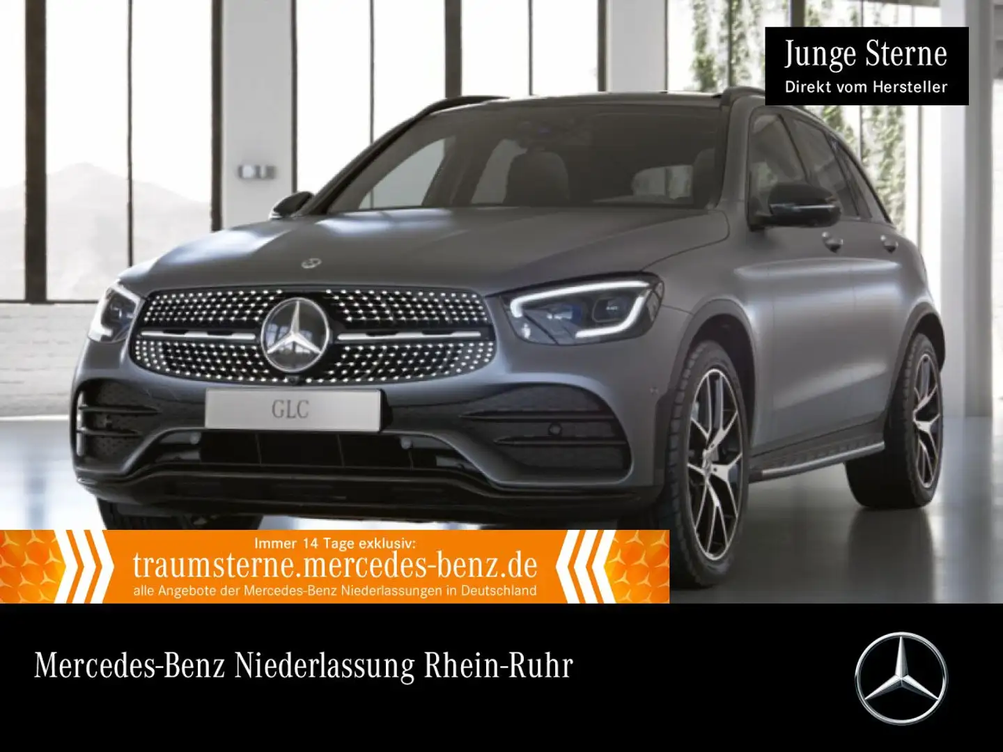 Mercedes-Benz GLC 220 d 4M AMG+NIGHT+PANO+360+MULTIBEAM+SPUR+9G Grau - 1