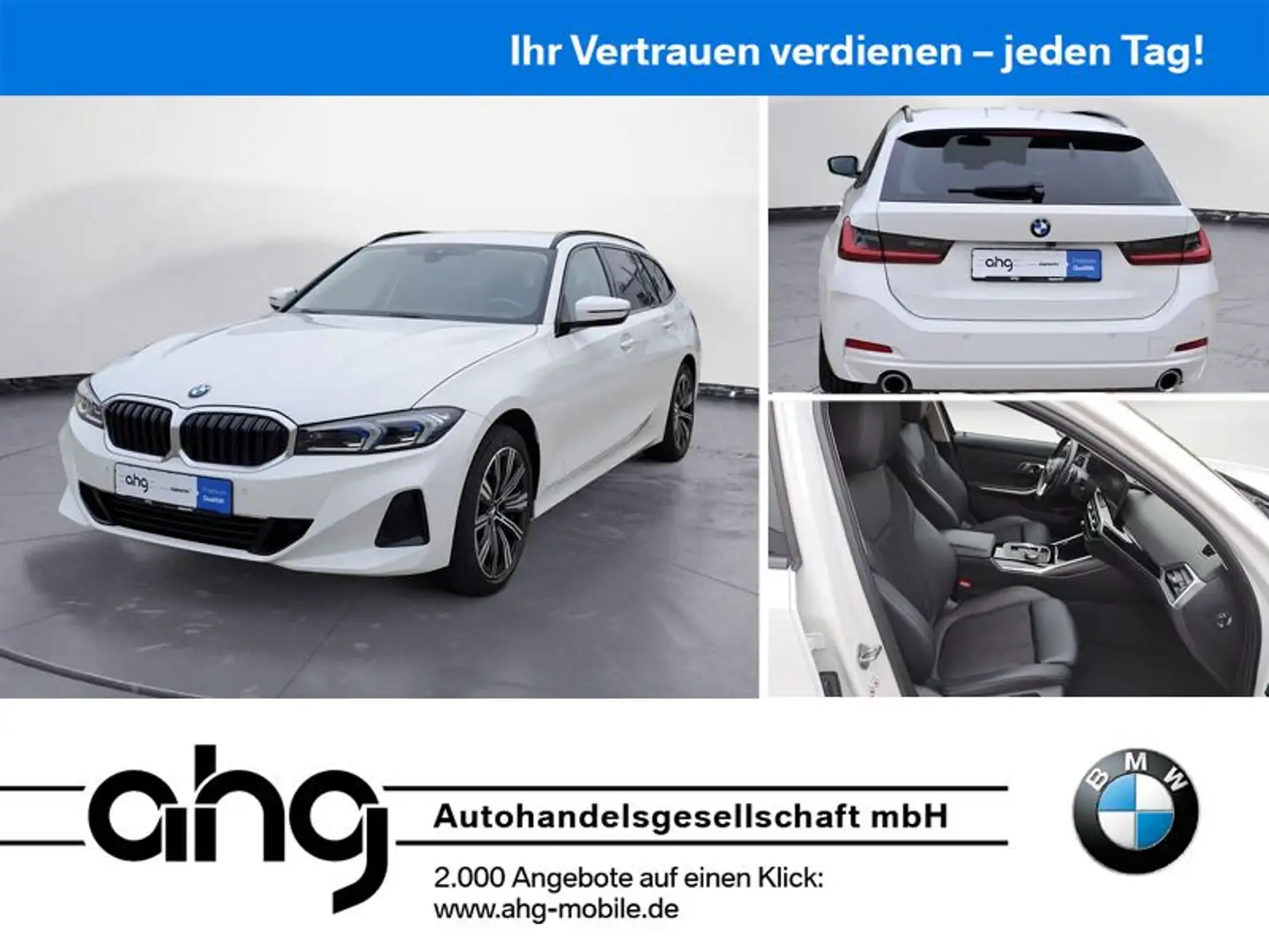 BMW 320 d Touring Automatik HIFI | SHZ | Garantie Weiß - 1