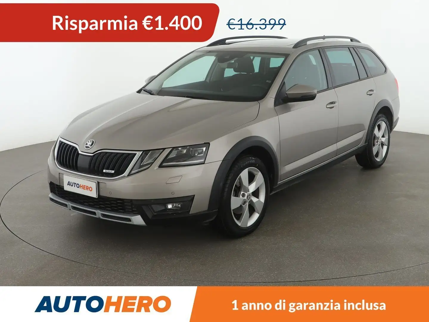 Skoda Octavia 2.0 TDI Scout 150 CV 4x4 Szary - 1