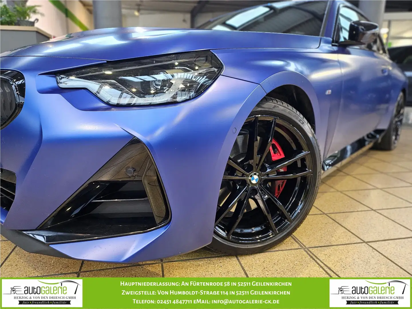 BMW 230 230i Coupe Aut. Bleu - 2