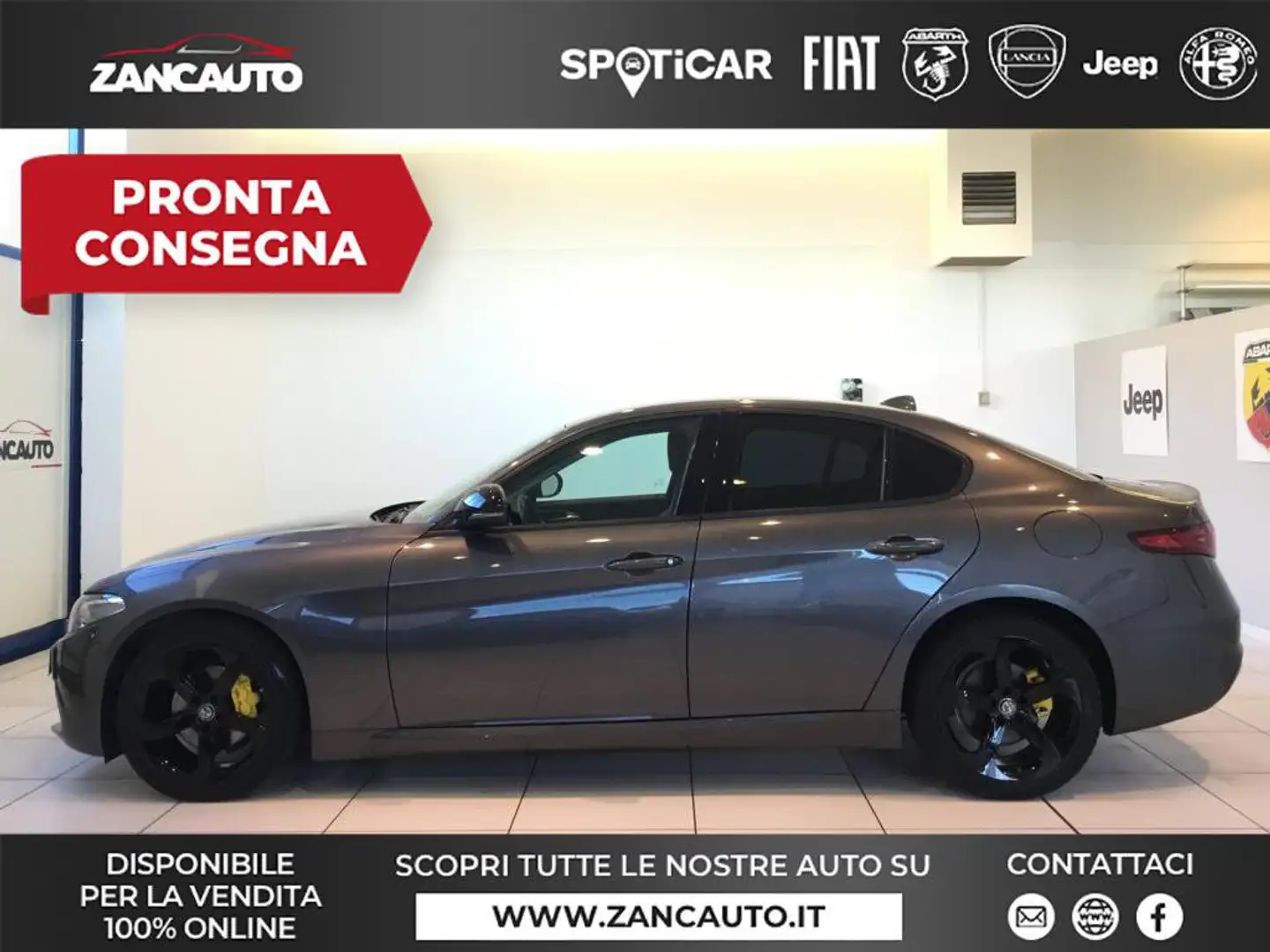 Alfa Romeo Giulia 2.2 Turbodiesel 190 CV AT8 Executive MY19 Grigio - 1