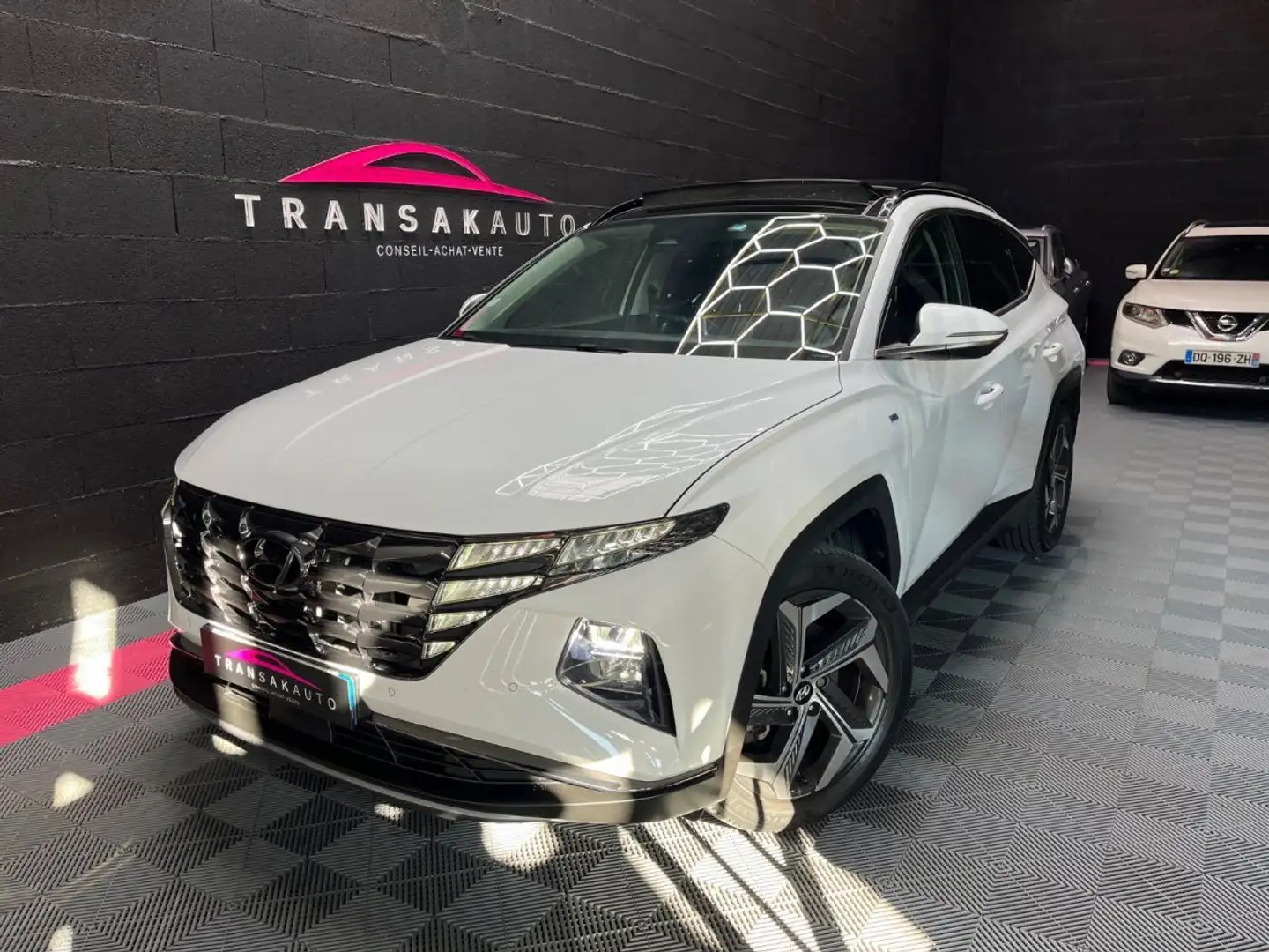 Hyundai TUCSON 1.6 T-GDI 150 Hybrid 48V DCT-7 Executive / CAM 360°/ TOIT OUVRANT / HAYON ELEC Blanc - 1