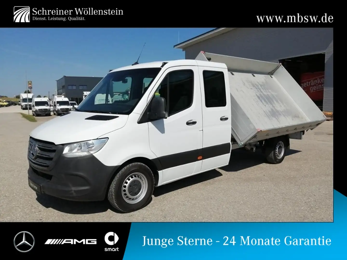 Mercedes-Benz Sprinter 316 DoKa Dreiseitenkipper L3 *AHK 3,5t* Weiß - 1