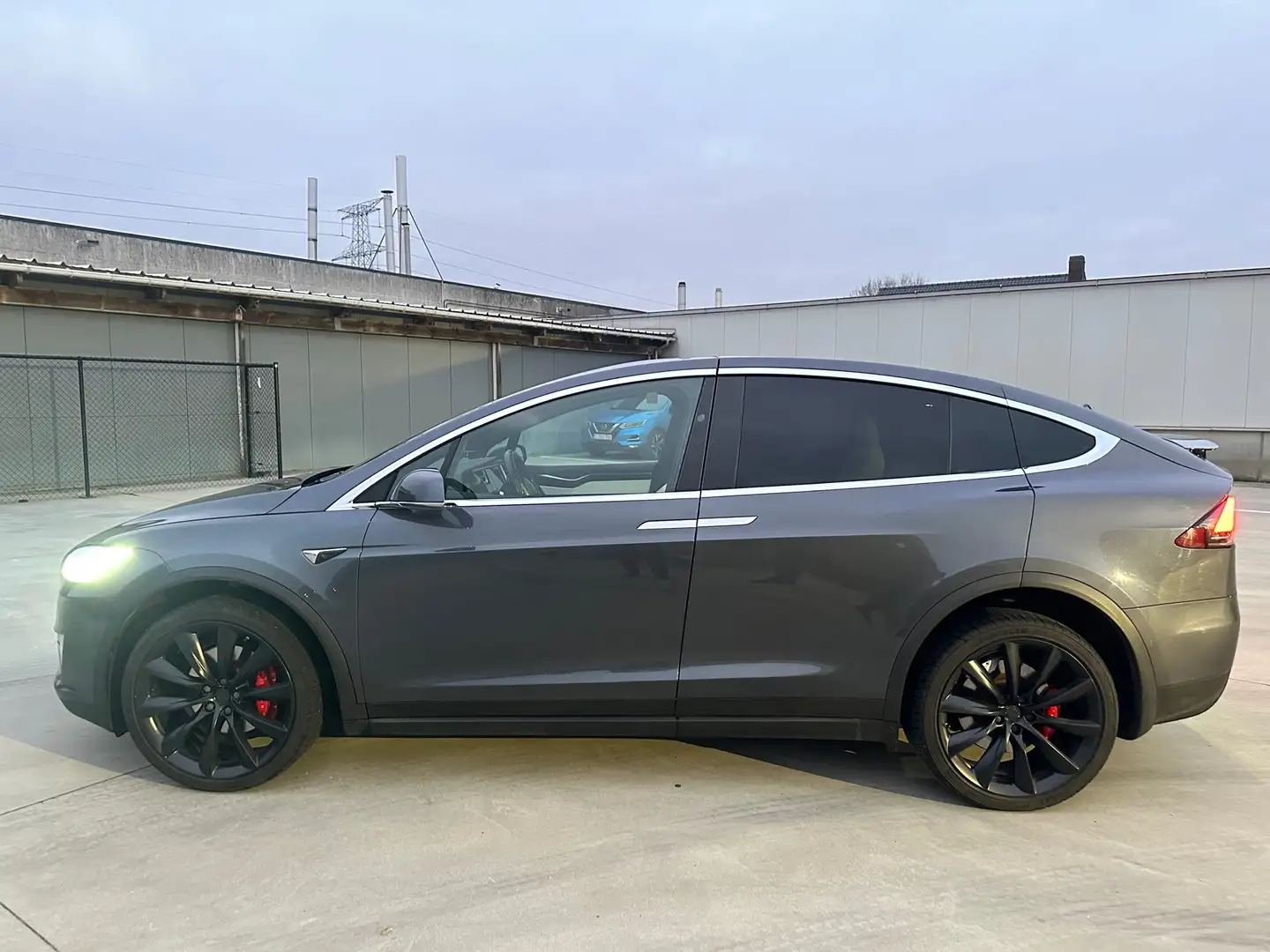 Tesla Model X P100D Ludicrous Perfomance FULL SELF-DRIVE Gris - 1