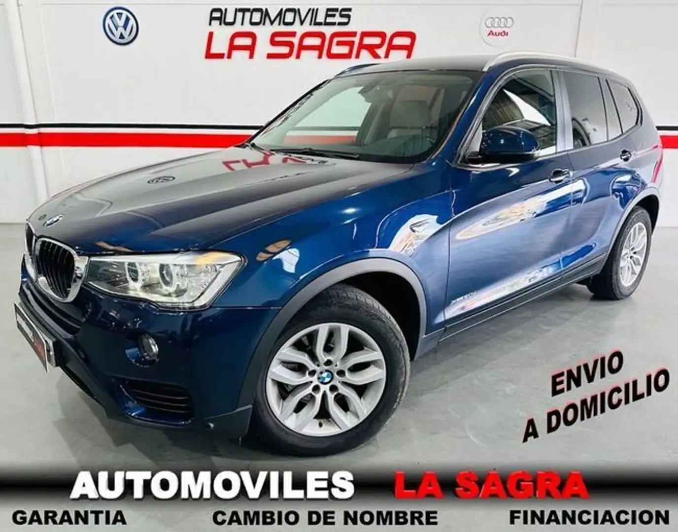 BMW X3 xDrive 20dA Bleu - 1
