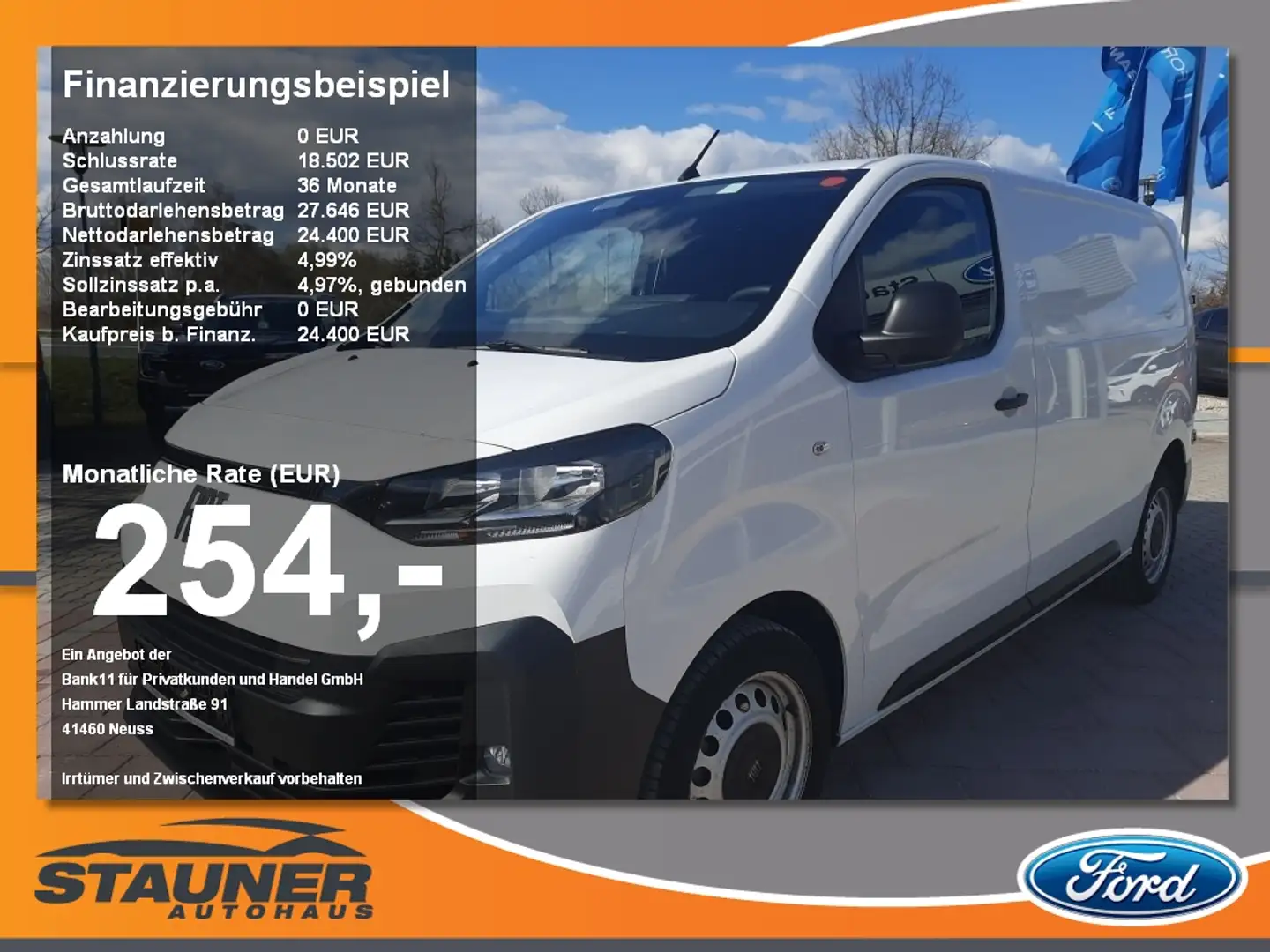Fiat Scudo Kasten 2.0 KaWa 145 L2 Navi Kamera DAB Blanco - 1