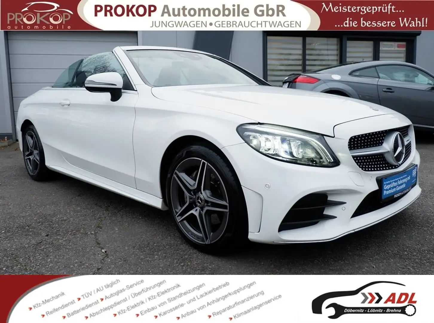 Mercedes-Benz C 200 Cabrio 4Matic AMG-L AIRSCARF Multibeam HUD Memory Weiß - 1