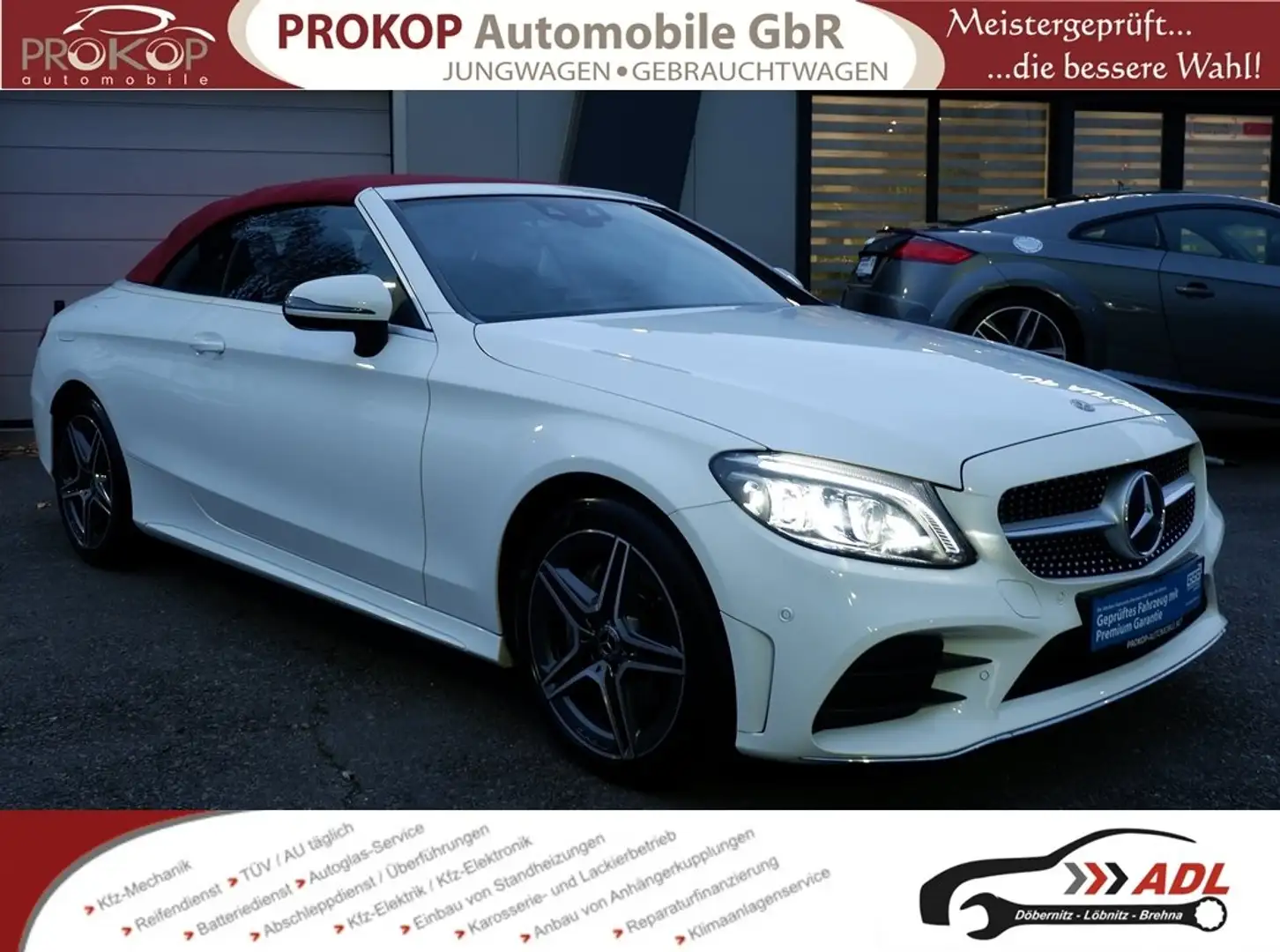 Mercedes-Benz C 200 Cabrio 4Matic AMG-L AIRSCARF Multibeam HUD Memory Weiß - 2