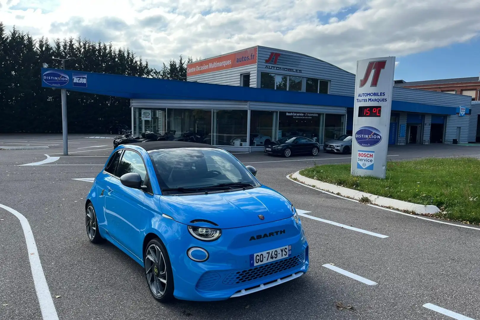 Fiat 500 Fiat 500 Electrique Cabriolet 42 kWh  CABRIOLET  Abarth 500e Turismo Blau - 1