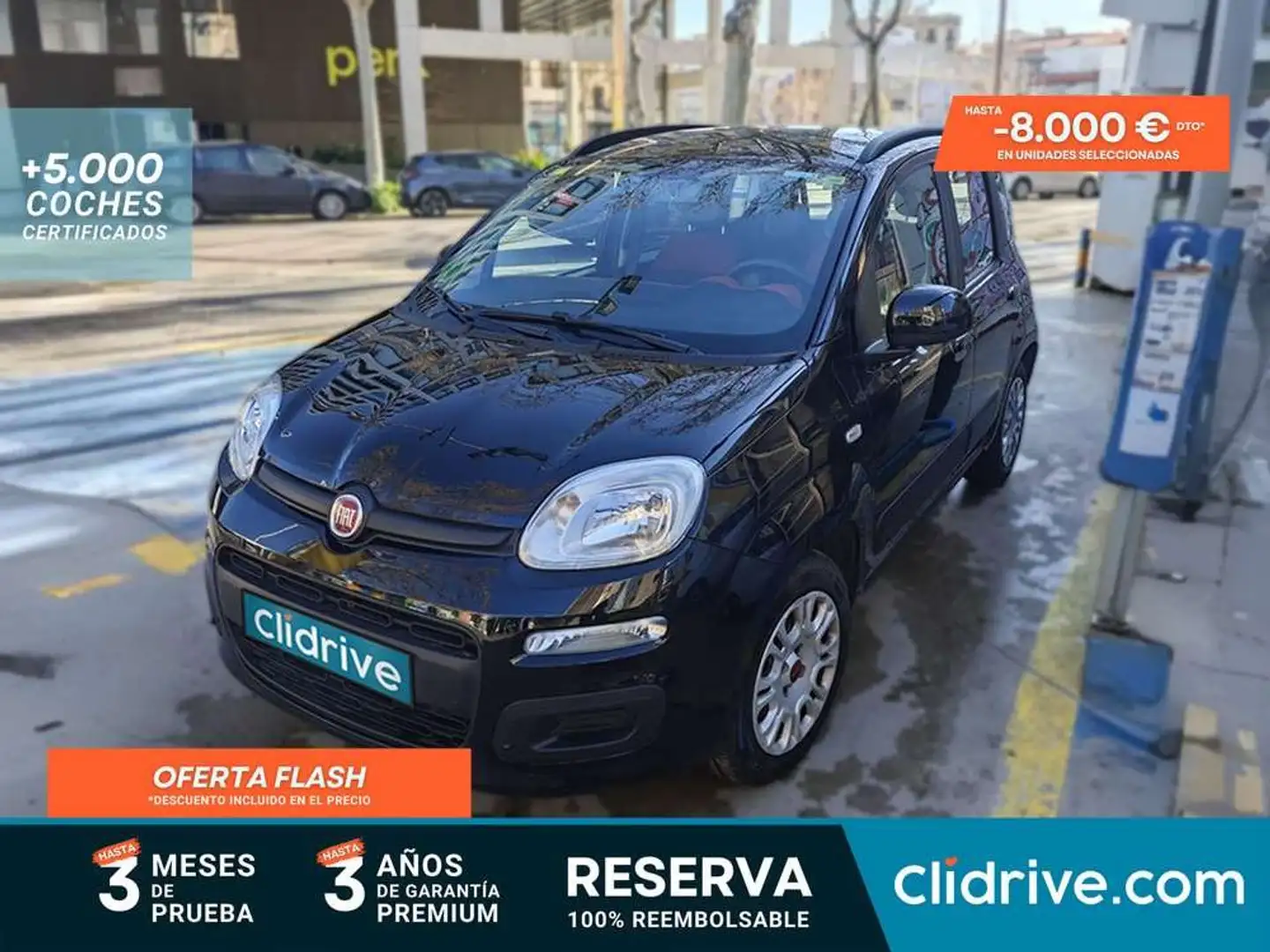Fiat Panda 1.2 Lounge Negro - 1