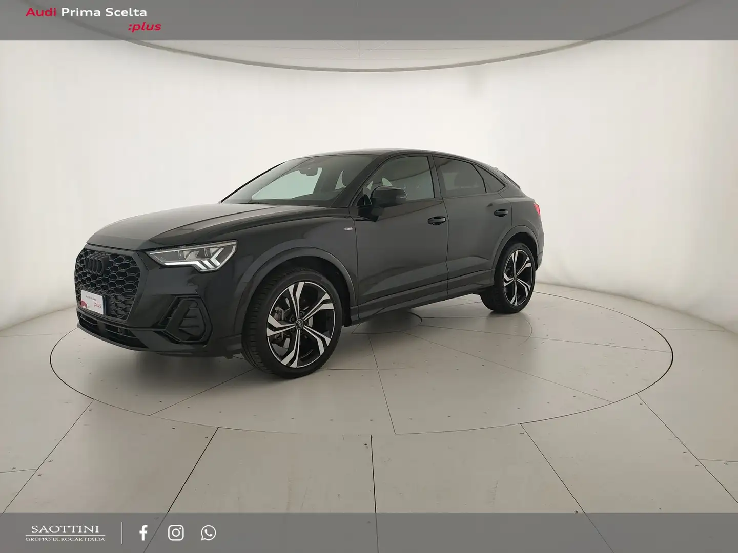 Audi Q3 Sportback 40 2.0 TDI S line edition quattro S tron Nero - 1