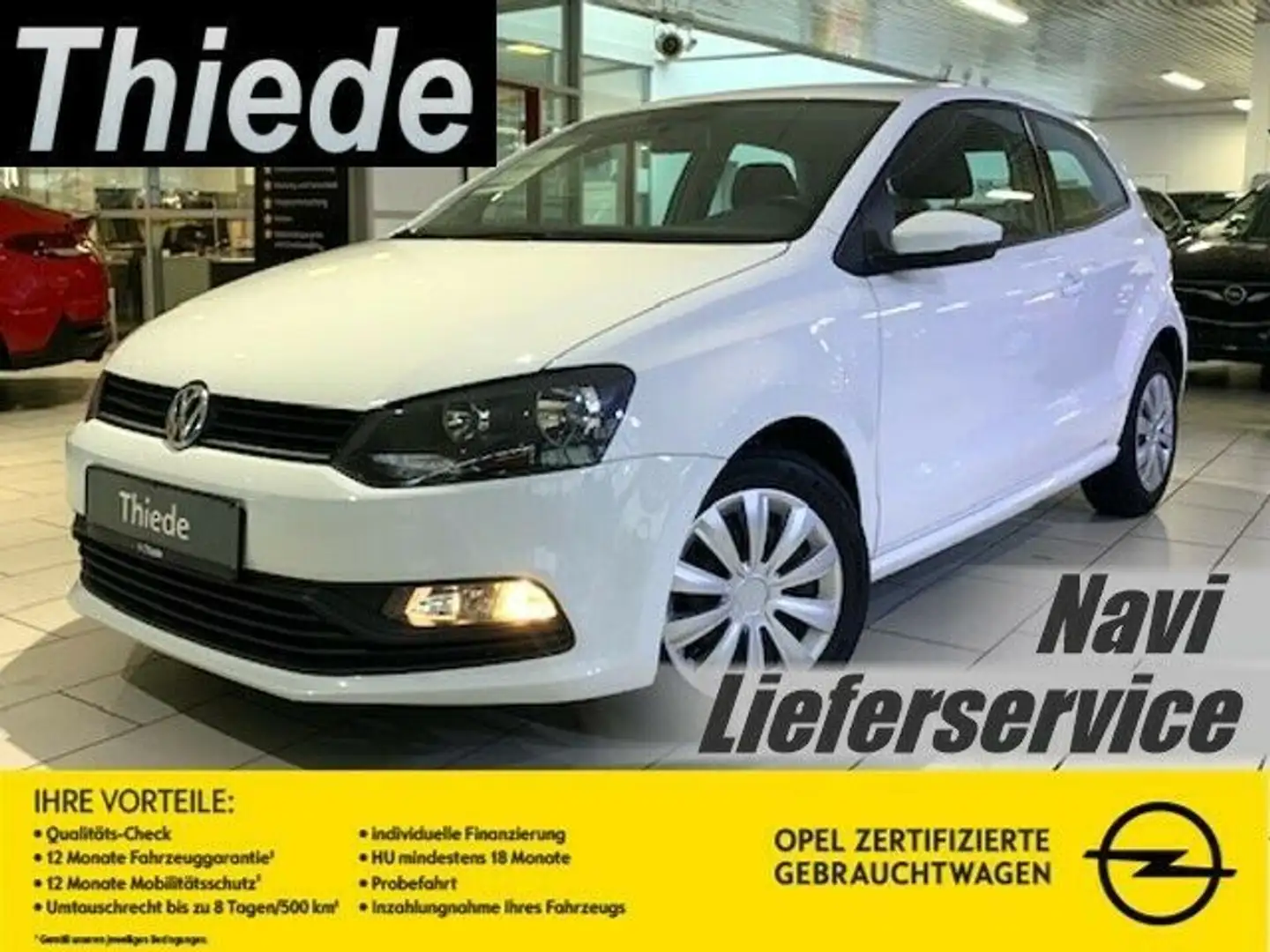 Volkswagen Polo V 1.4 TDI NAVI/TEMP/ALARM/TEMPOMAT Blanc - 1