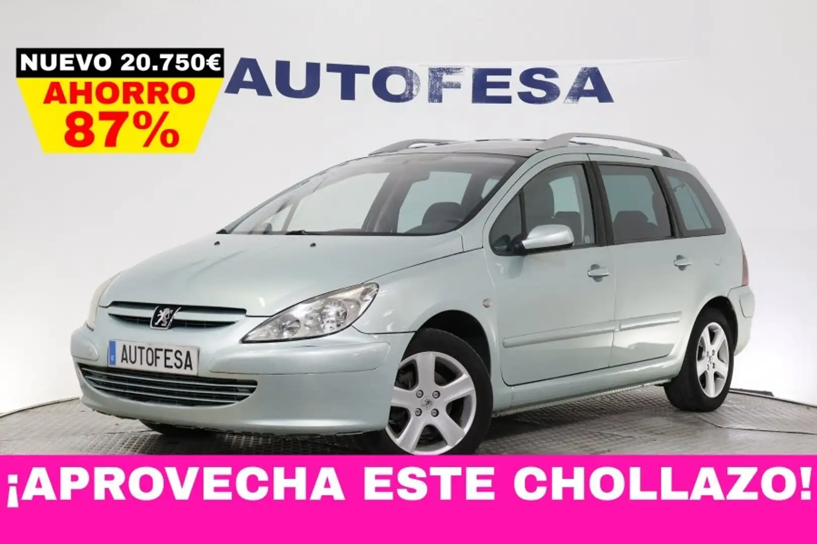 Peugeot 307 SW 1.6 HDI 109cv 5P # TECHO PANORAMICO Vert - 1