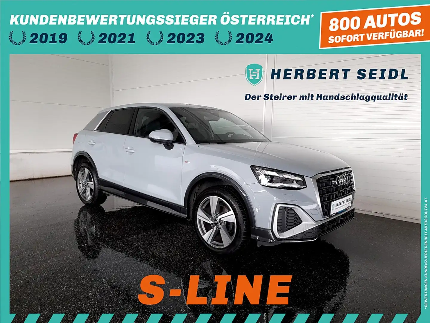 Audi Q2 S-LINE 30 TDI S-tr *MATRIX-LED / 18 ZOLL / VIRT... Grau - 1