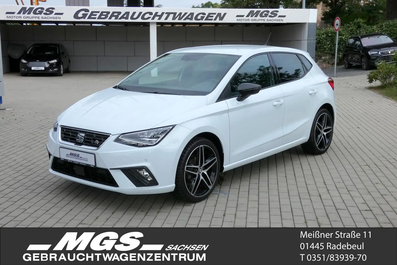 SEAT Ibiza 1.0 TGI FR #NAVI #LED #ACC #RFK #DAB+ #PDC Blanco - 1
