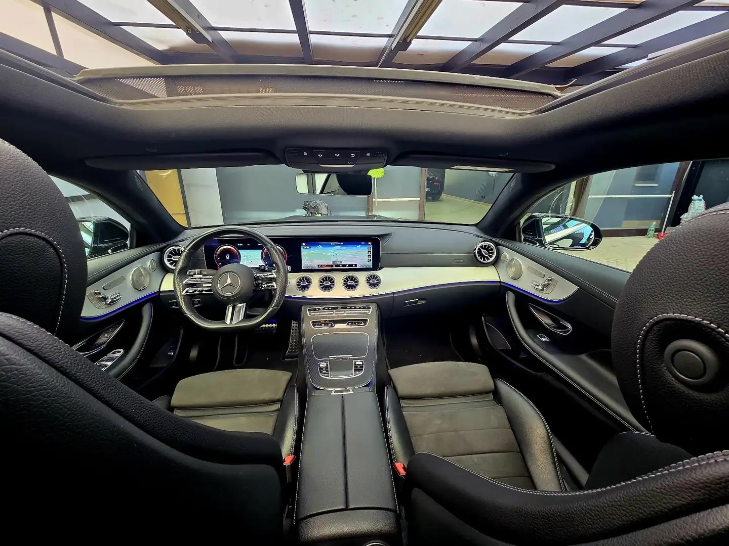 Mercedes-Benz E 400 d Coupe Premium Plus 4matic RESTYLING-UFFICIALE Nero - 2