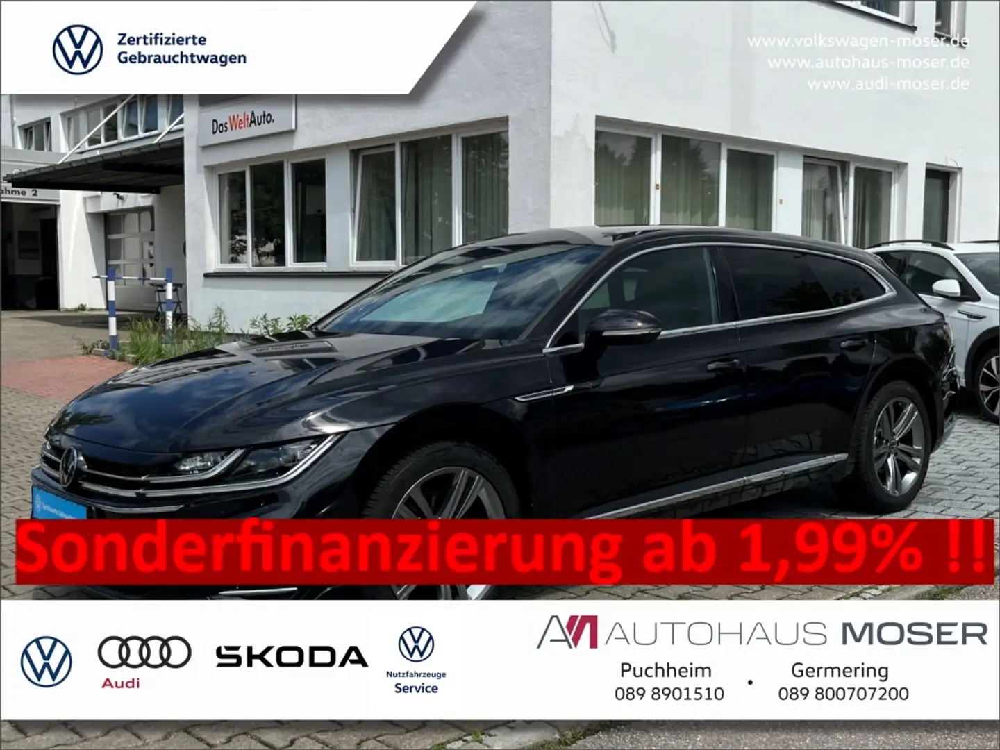 Volkswagen Arteon Shooting Brake R-Line 2.0TSI DSG -AHK*NAVI*IQ.LIGH Nero - 1