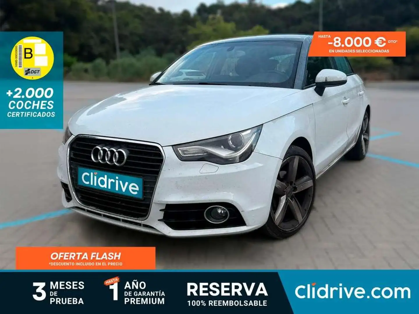Audi A1 Sportback 1.6 TDI 90cv Attraction Blanco - 1
