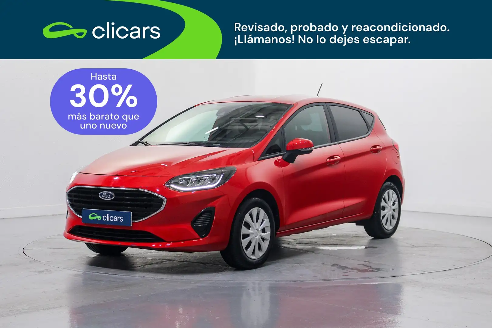 Ford Fiesta 1.0 EcoBoost Trend 100 Rojo - 1