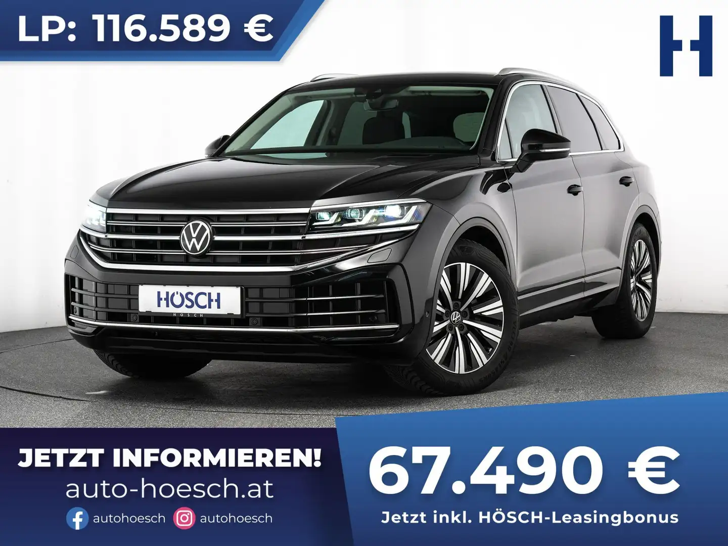 Volkswagen Touareg 3.0 TDI Elegance 4M LUFT MATRIX LEDER -42% Nero - 1