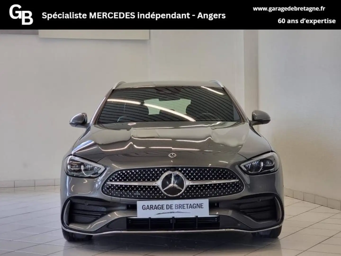 Mercedes-Benz C 220 220 d 197ch AMG Line Gris - 2