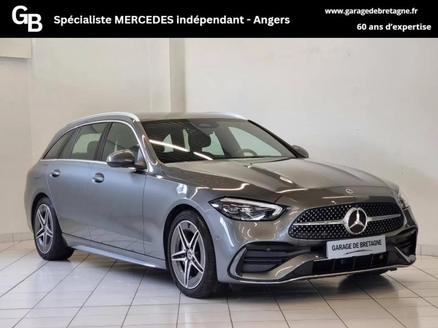Mercedes-Benz C 220 220 d 197ch AMG Line Gris - 1