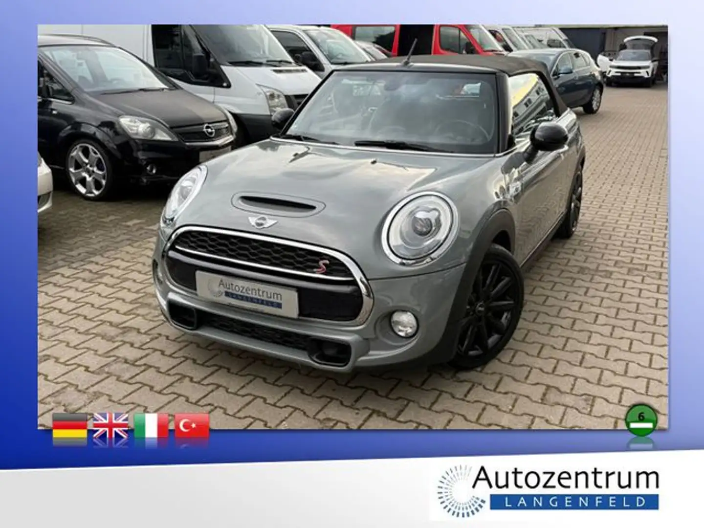 MINI Cooper Cabrio S *LEDER*NAVI*XENON*19800KM* Grijs - 1