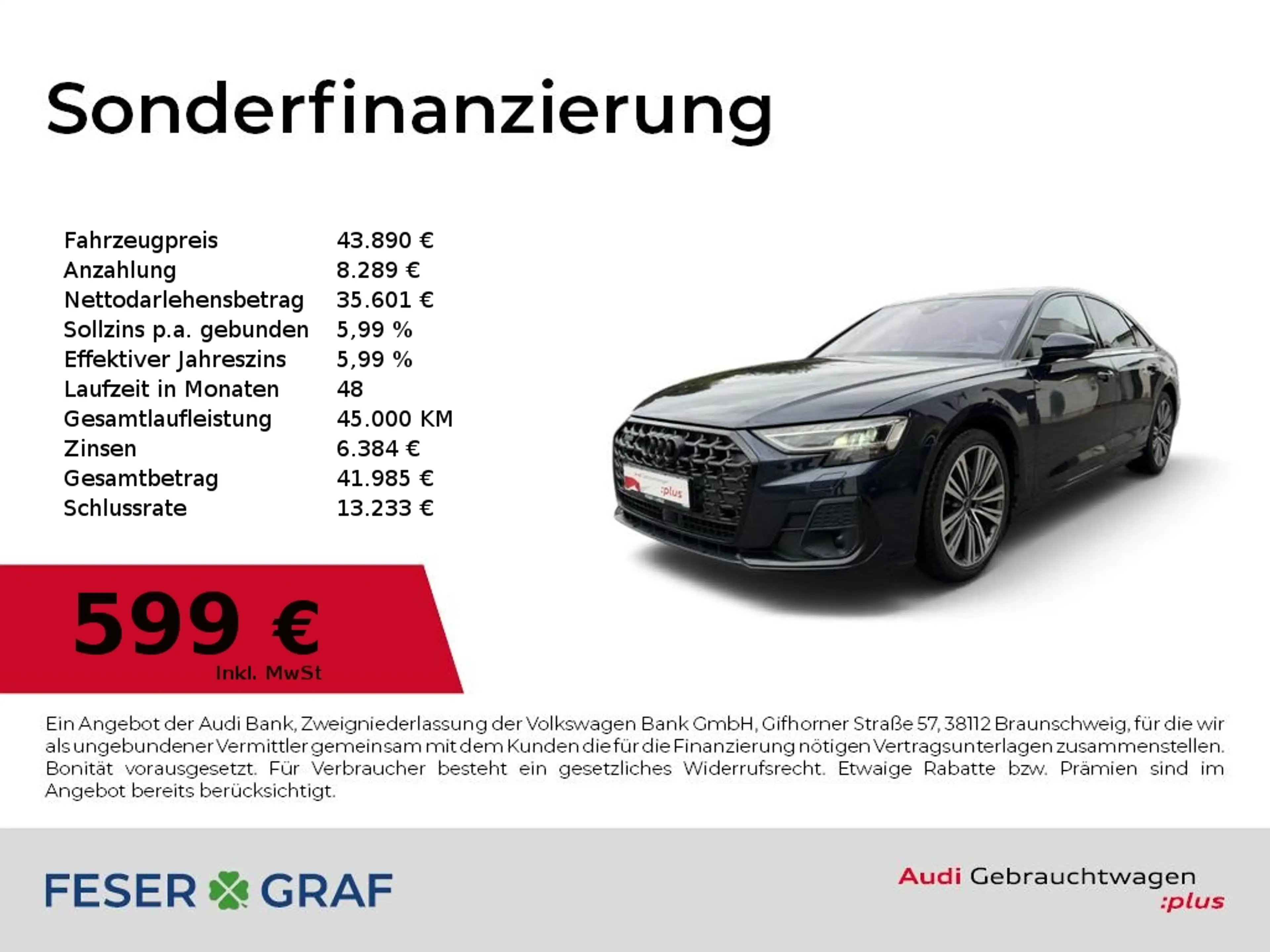 Audi A8 50TDI S Line quattro B&O/HUD/Pano/HD/Standh.