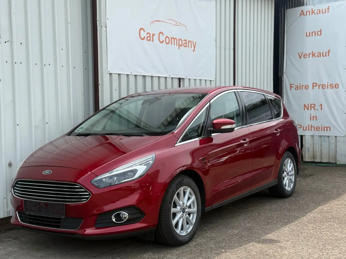 Ford S-Max Titanium Automatik*AHK*8-fach Bereift*Top Zustand Rot - 1
