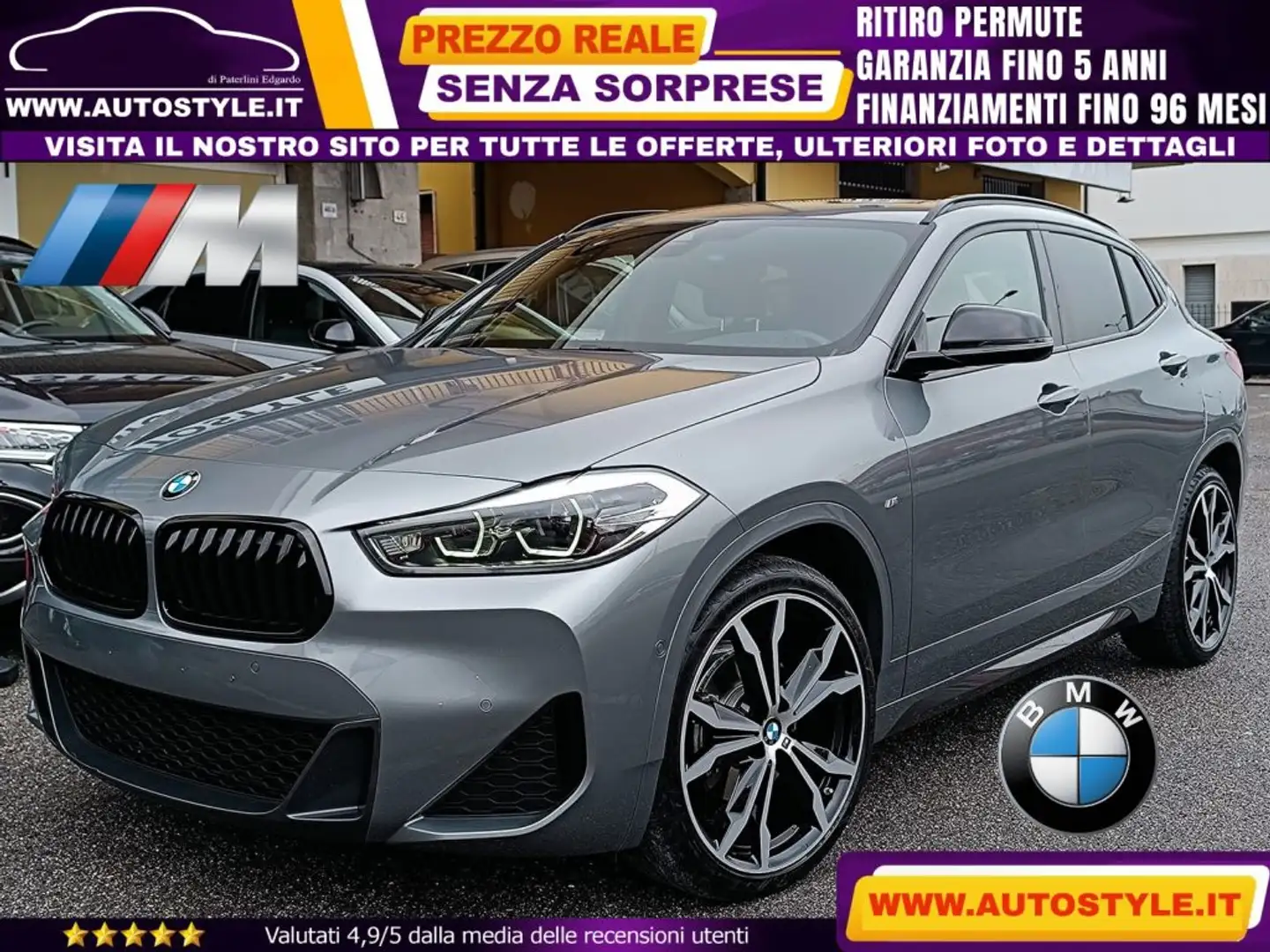 BMW X2 xDrive18d MSport Steptronic/AUTOMATICO 4x4 M-SPORT Gris - 1