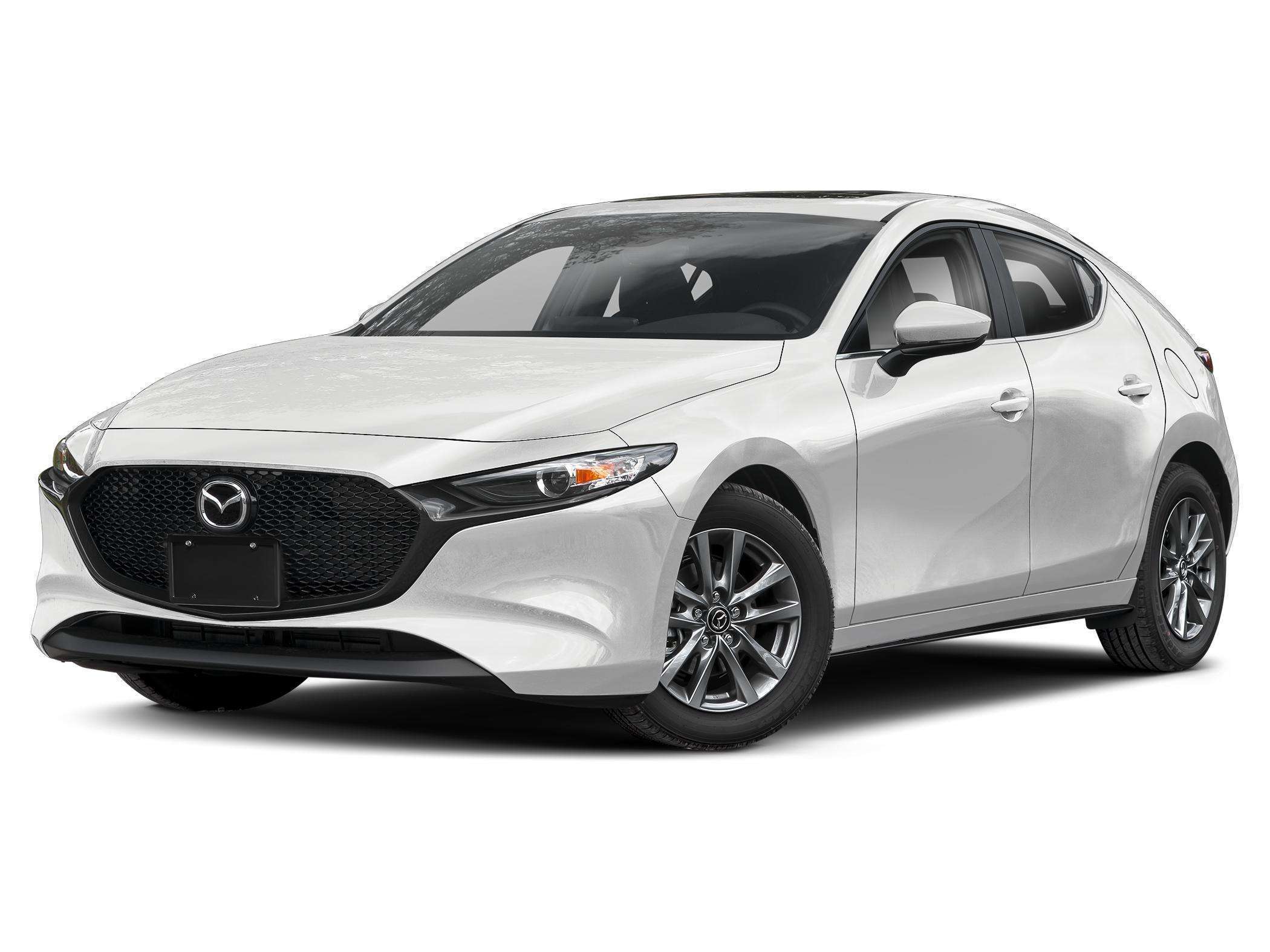 White 2025 Mazda MAZDA3 Sport Hatchback  6-Speed Automatic