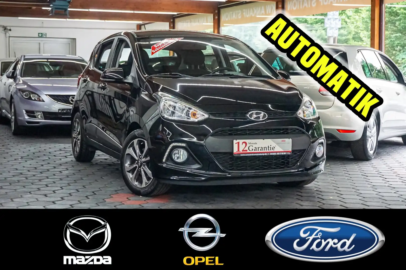Hyundai i10 1.1 Automatik Style 1.2  1.Hand PDC 46.500 Km Noir - 1