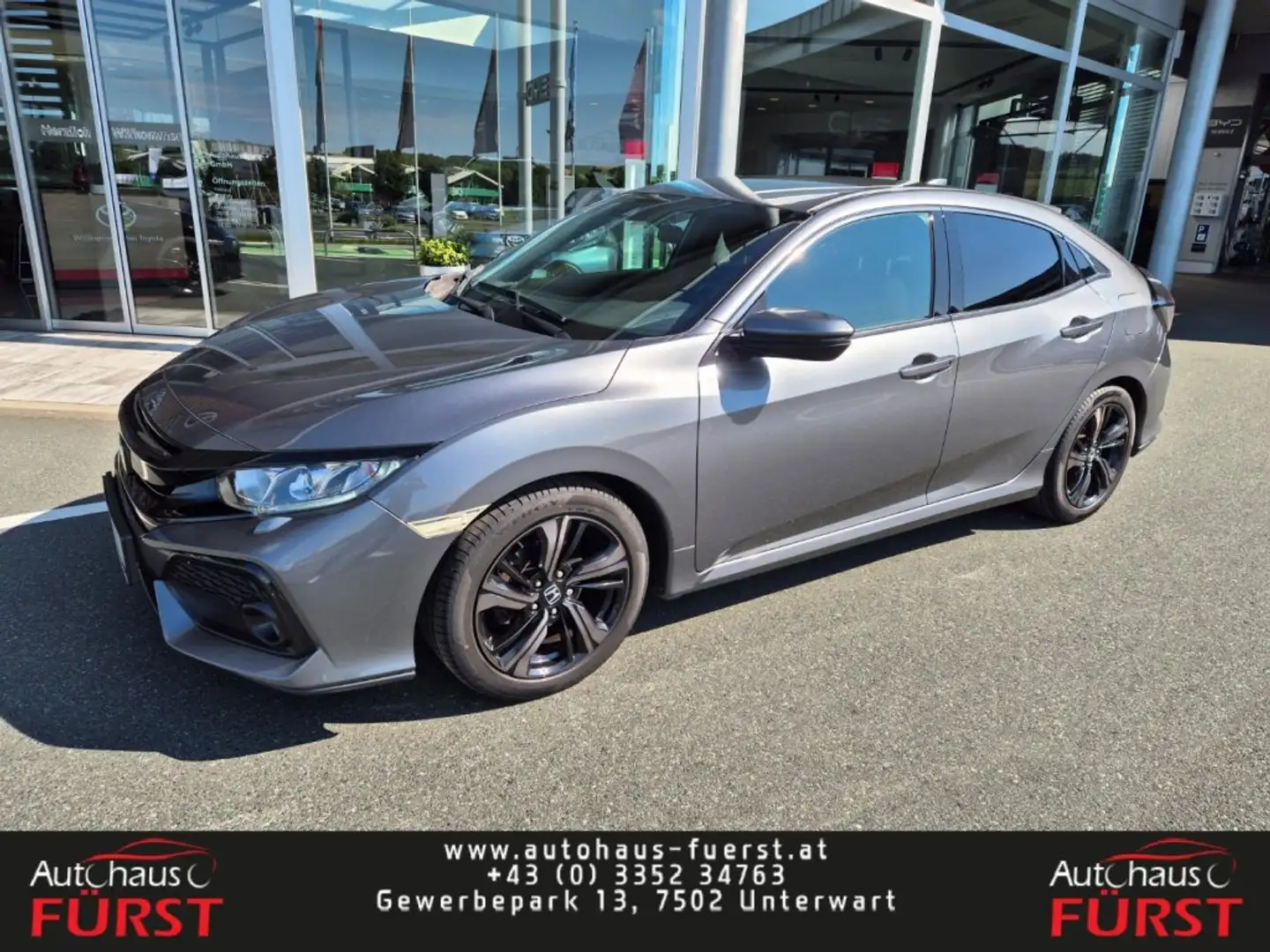 Honda Civic 1,0 VTEC Turbo Elegance *8-Fach*AHV* Gris - 1
