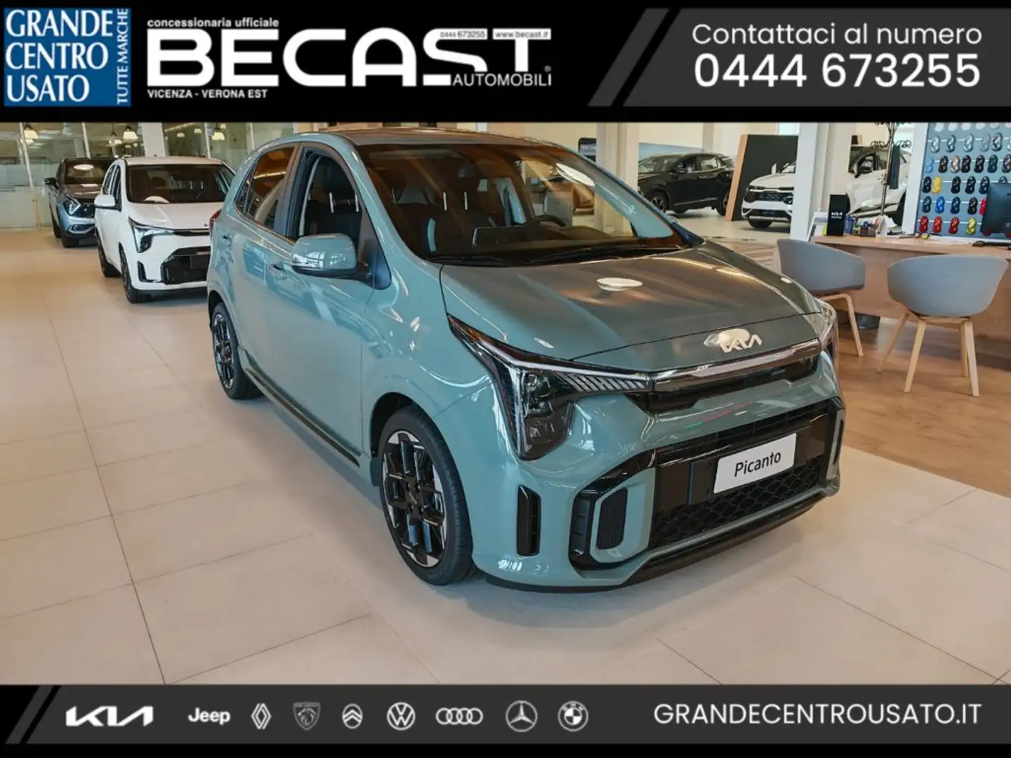 Kia Picanto 1.0 12V 5 porte GT Line - PRONTA CONSEGNA Verde - 1