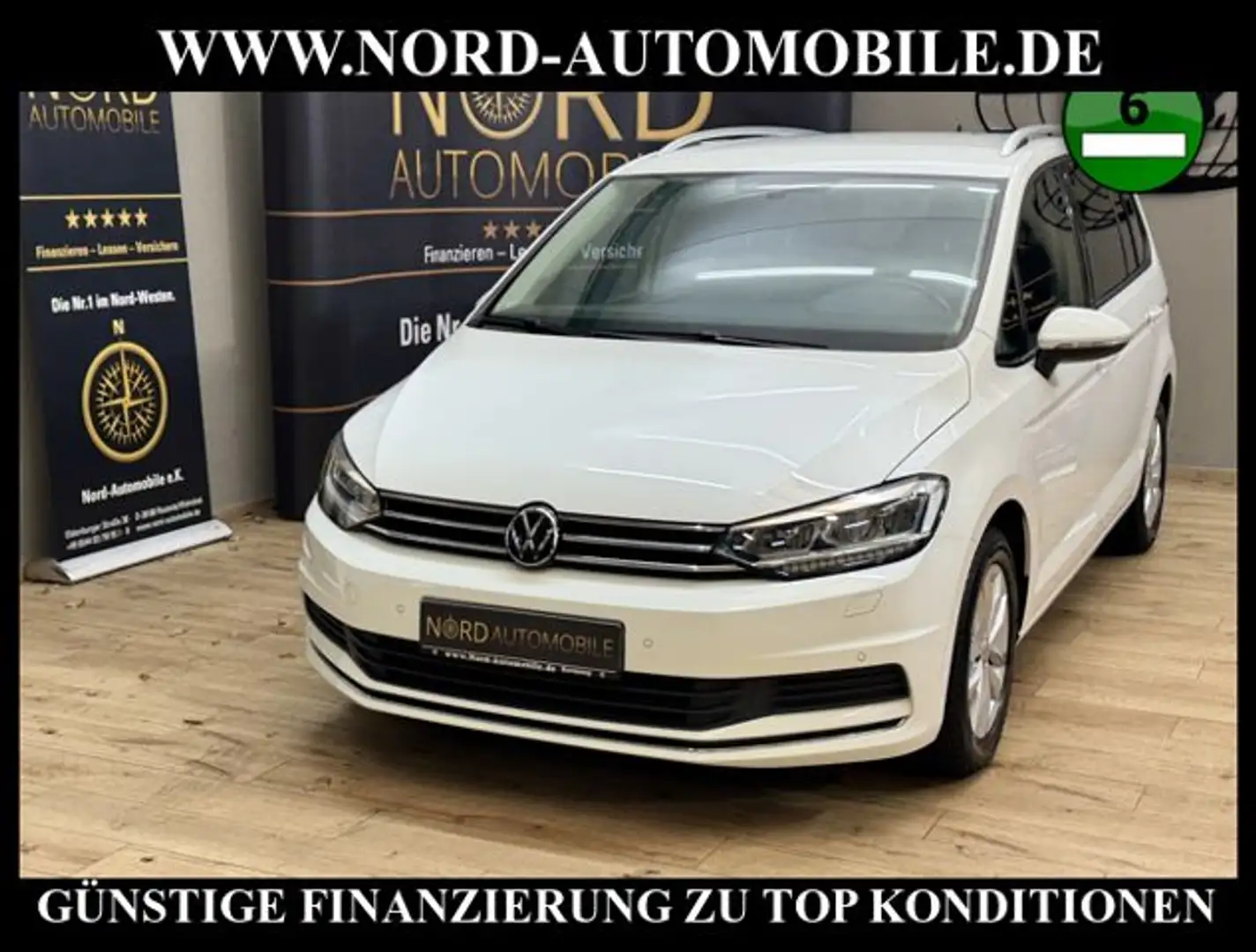 Volkswagen Touran UNITED 2.0 TDI DSG AHK/Navi/LED/PDC United Blanc - 1