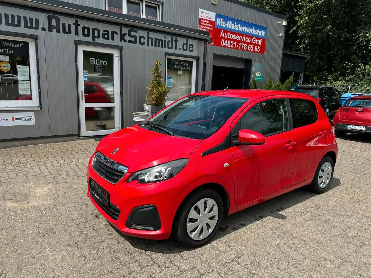 Peugeot 108 Active 5-TÜRIG°KLIMA°SCHECKHEFT°TÜV NEU! Rot - 1