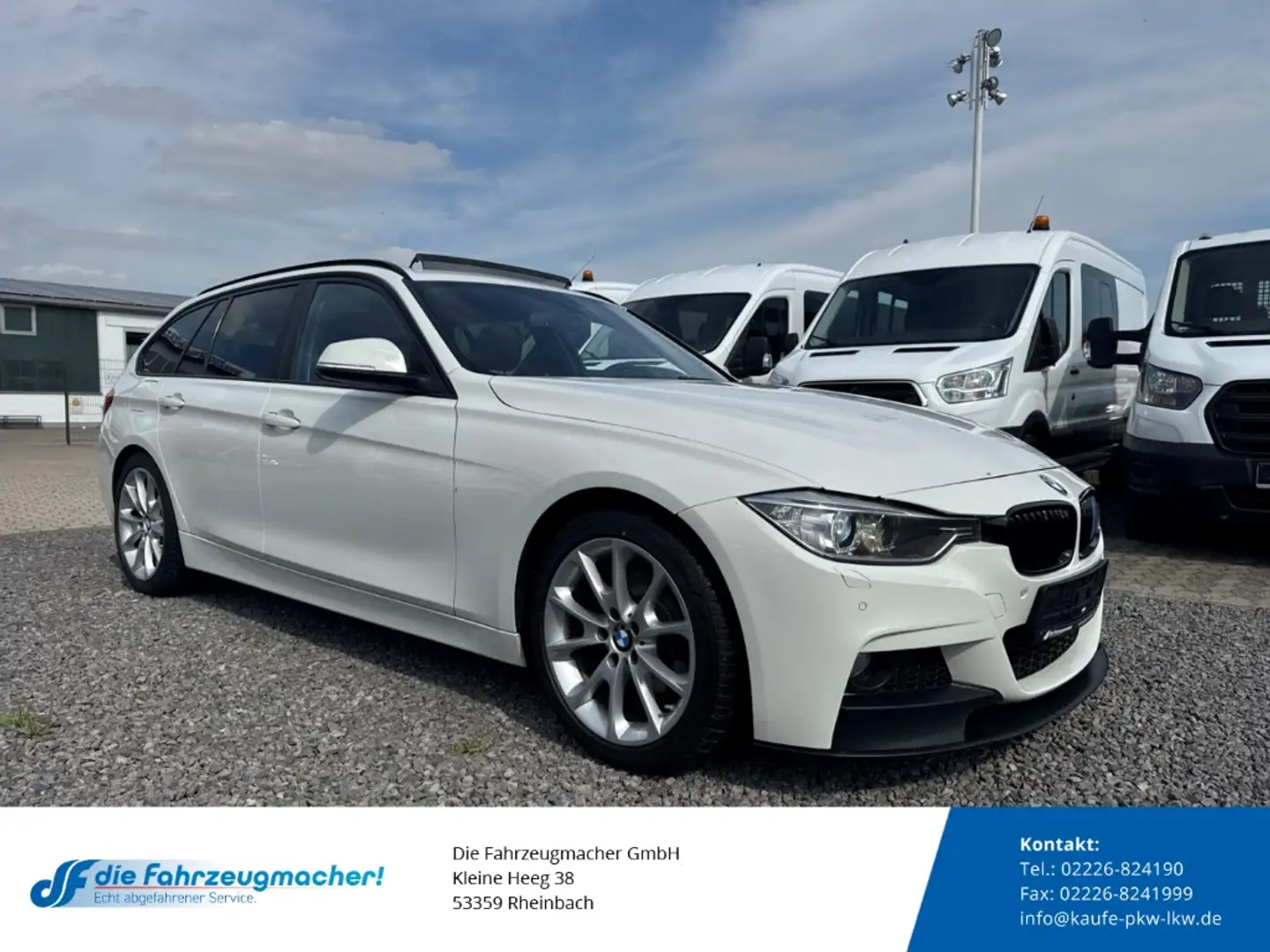 BMW 320 d Touring M Paket Optik AHK-klappbar El. Panodach White - 1