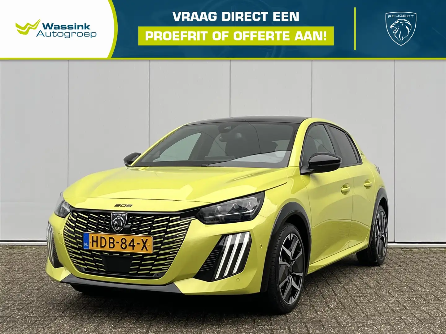 Peugeot 208 1.2 Hybrid 136 e-DCS6 GT | Automaat | Stoelverwarm Geel - 1