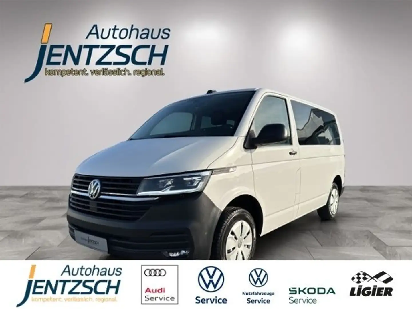 Volkswagen T6 Kombi T6.1 Transporter Kombi LED/Navi/AHK/Sitzh. Weiß - 1