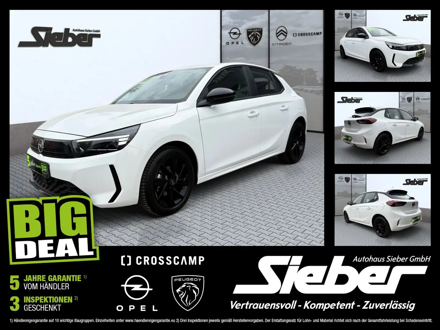 Opel Corsa F 1.2 Klima Tempomat Regensensor Weiß - 1
