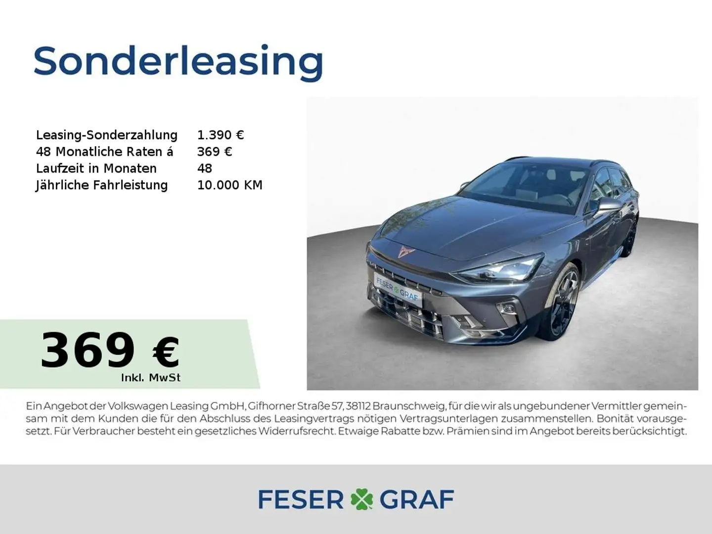 CUPRA Leon Sportstourer 1.5 eTSI DSG MATRIX INTELLIGENT|SKYLI Grigio - 1